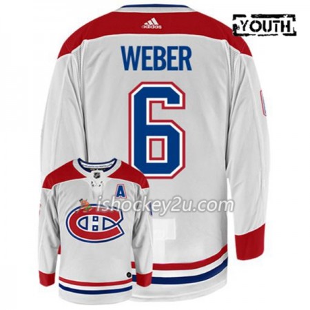 Børn NHL Montreal Canadiens Trøje SHEA WEBER 6 Adidas Hvid Authentic